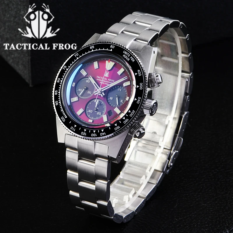 Seiko Watch Prospex - Orologio cronografo tattico rana V2 Solar