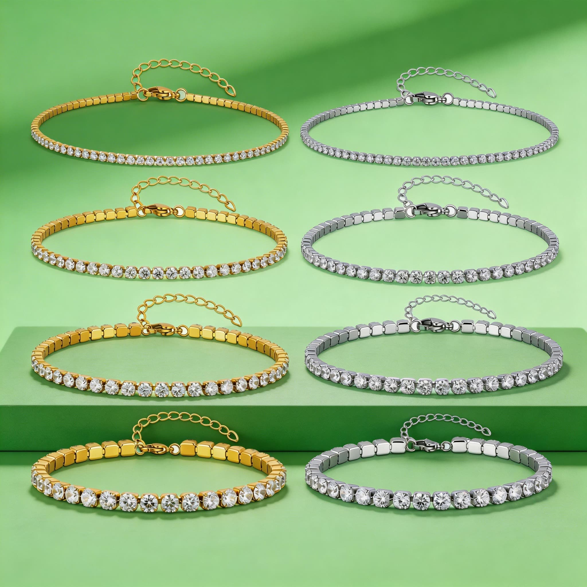 Jc Jewelry & Watches Photos - Cavigliera Tennis di Lusso con Zirconi