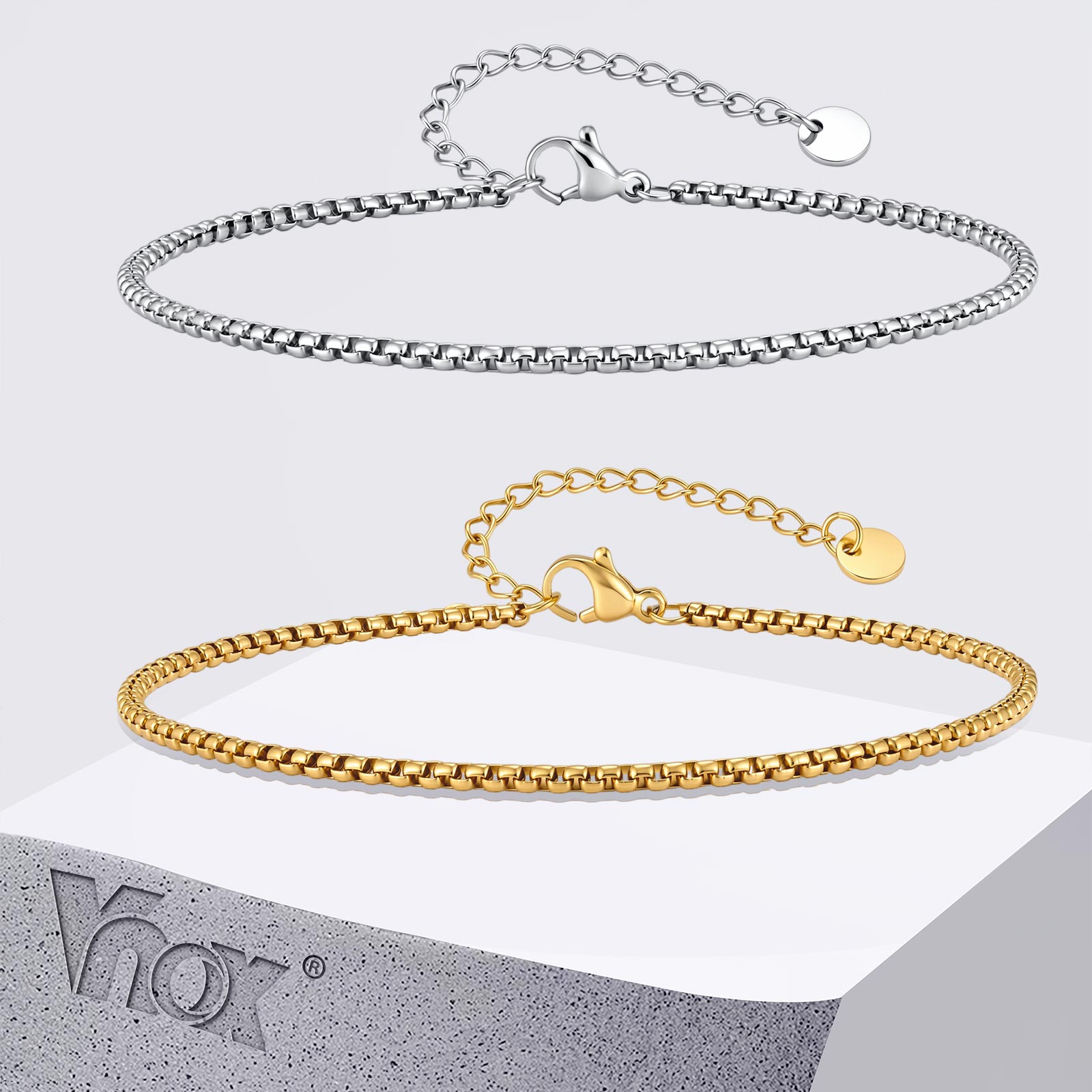 Cavigliera Vnox con catena a m - Jc Jewelry & Watches Photos recensione e prezzo