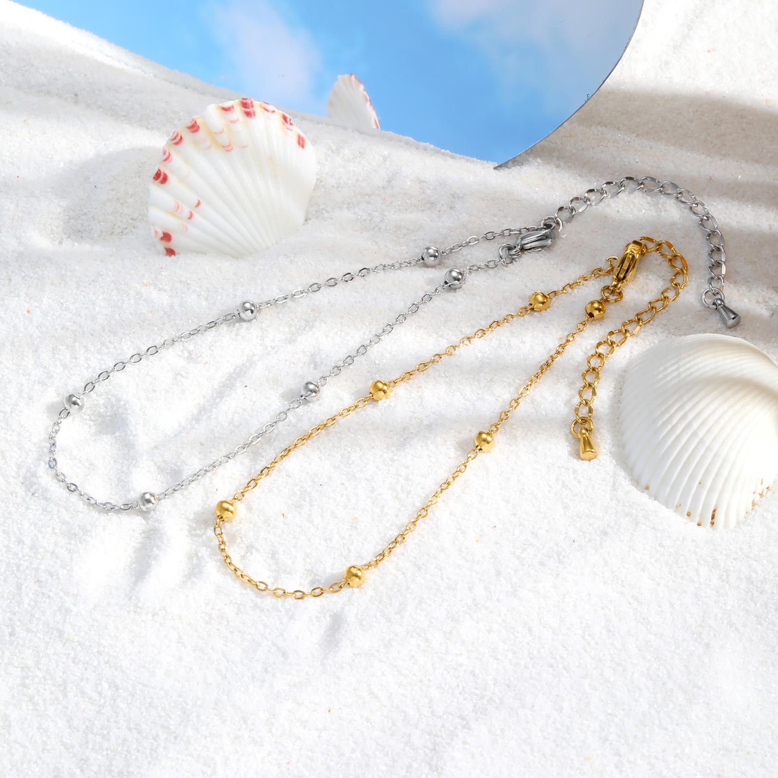 Cavigliera a catena con perlin - Jc Jewelry & Watches Photos recensione e prezzo