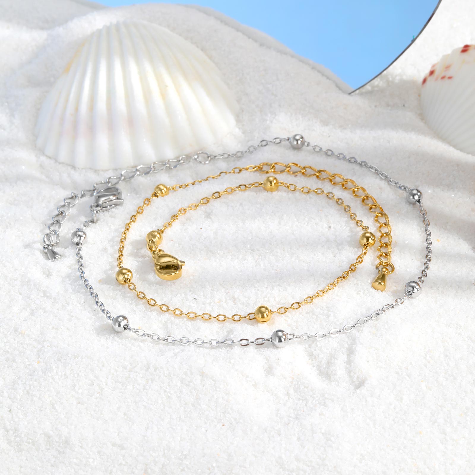 Cavigliera a catena con perlin - Jc Jewelry & Watches Photos recensione e prezzo